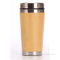 450mL Stainless Steel Lid Bamboo Coffee Cup